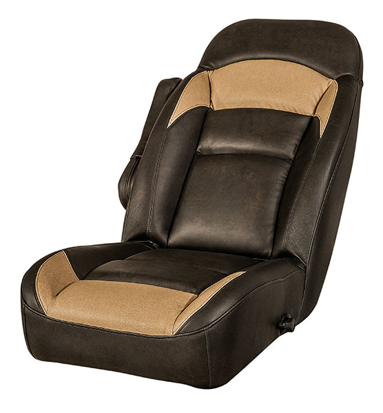 Williamsburg Furniture Custom Captain’s Chair Black and Beige Reclined