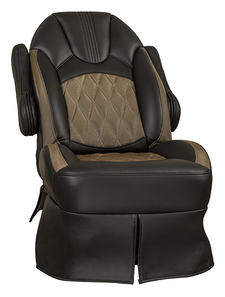 Williamsburg Furniture Custom Captain’s Chair Black Reclined