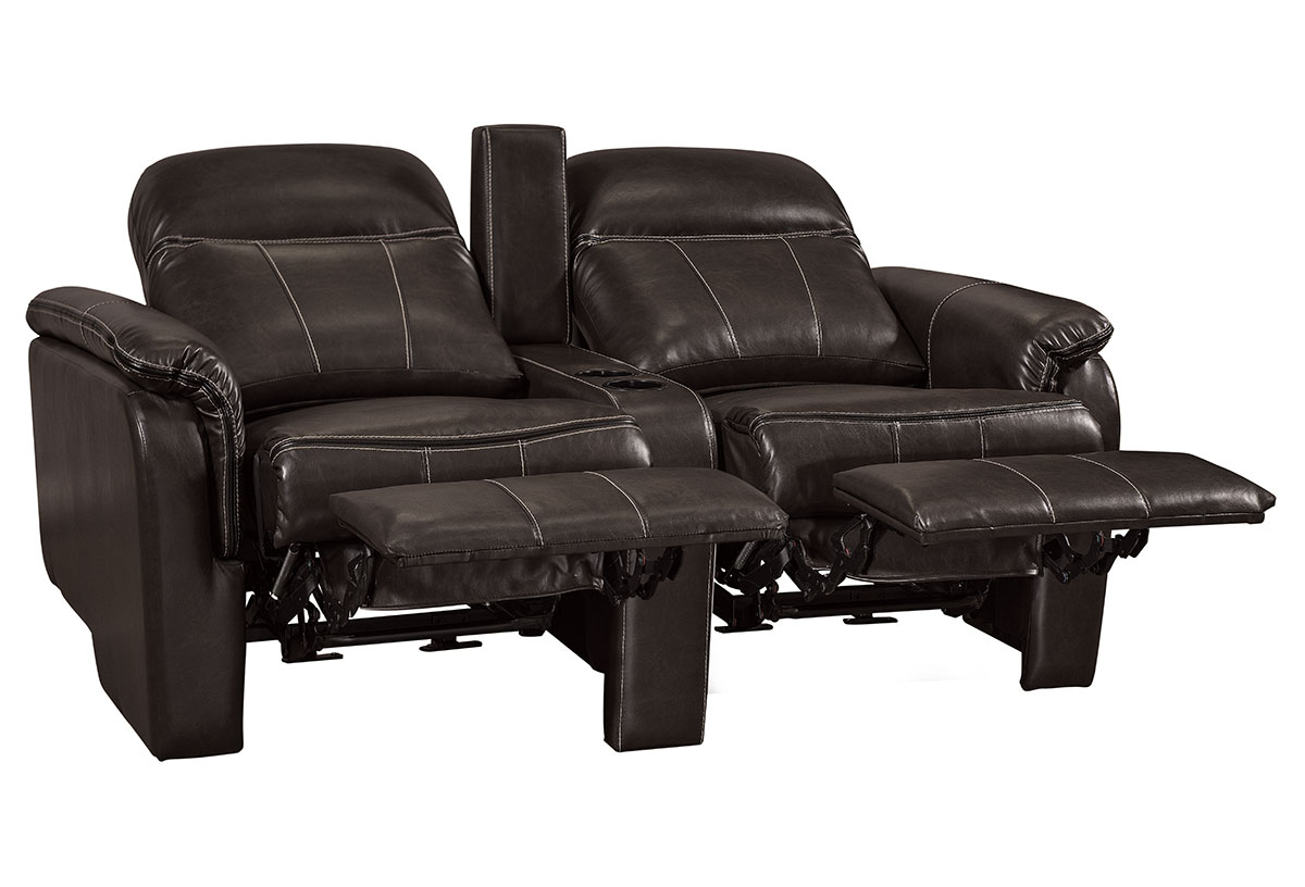Williamsburg Furniture Eclipse Home Theater Seating Black Reclined
