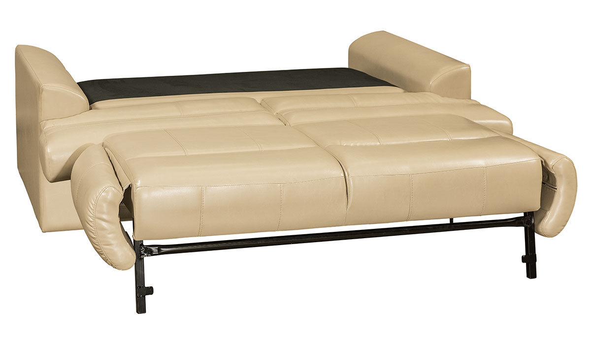 Williamsburg Furniture V2 Sleeper Sofa Beige Down in Bed Position
